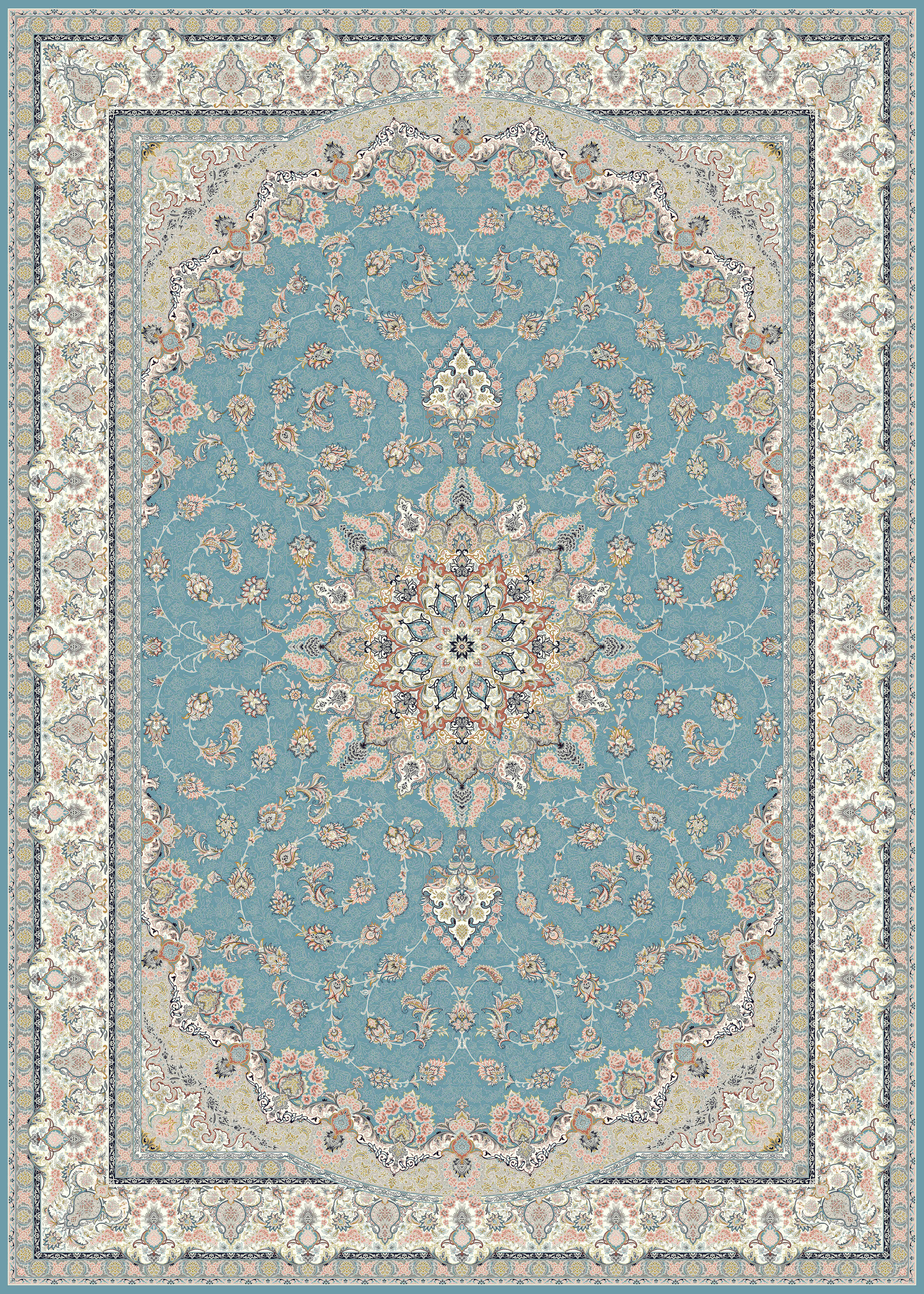Acrylic carpet - 1200 Reed-Weft density 3600