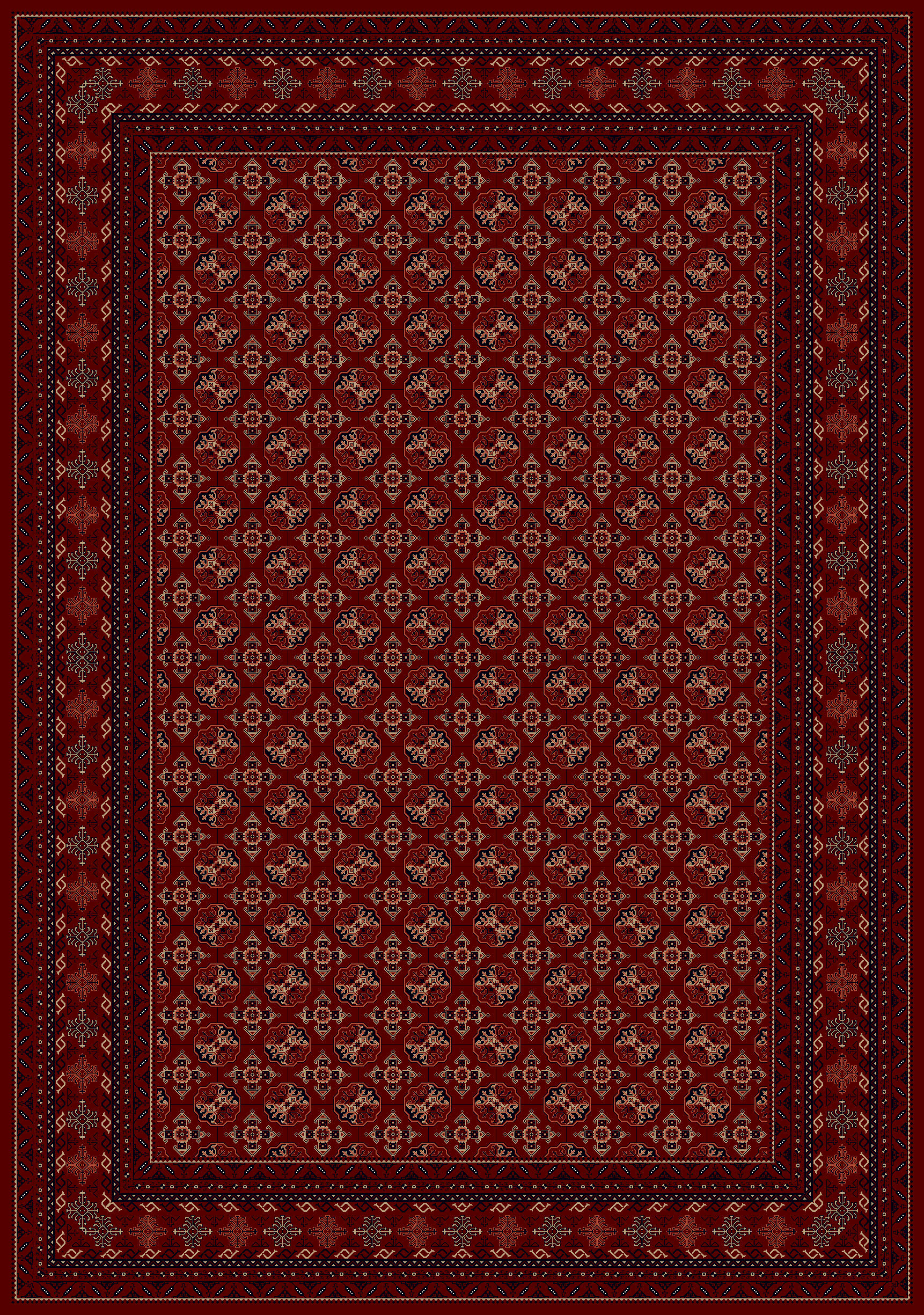 Acrylic carpet - 700 Reed - Weft density 2100