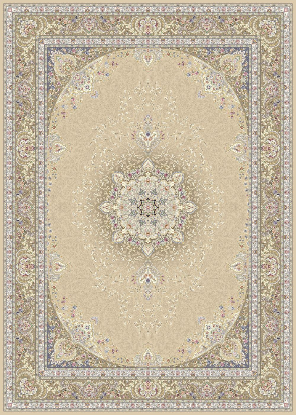 طرح 814002 رنگ کرم