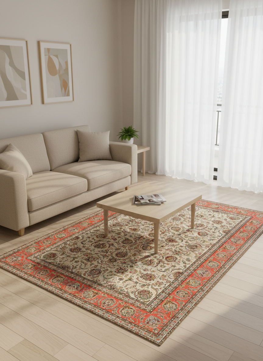 طرح 815084 رنگ کرم حاشیه گلبهی
