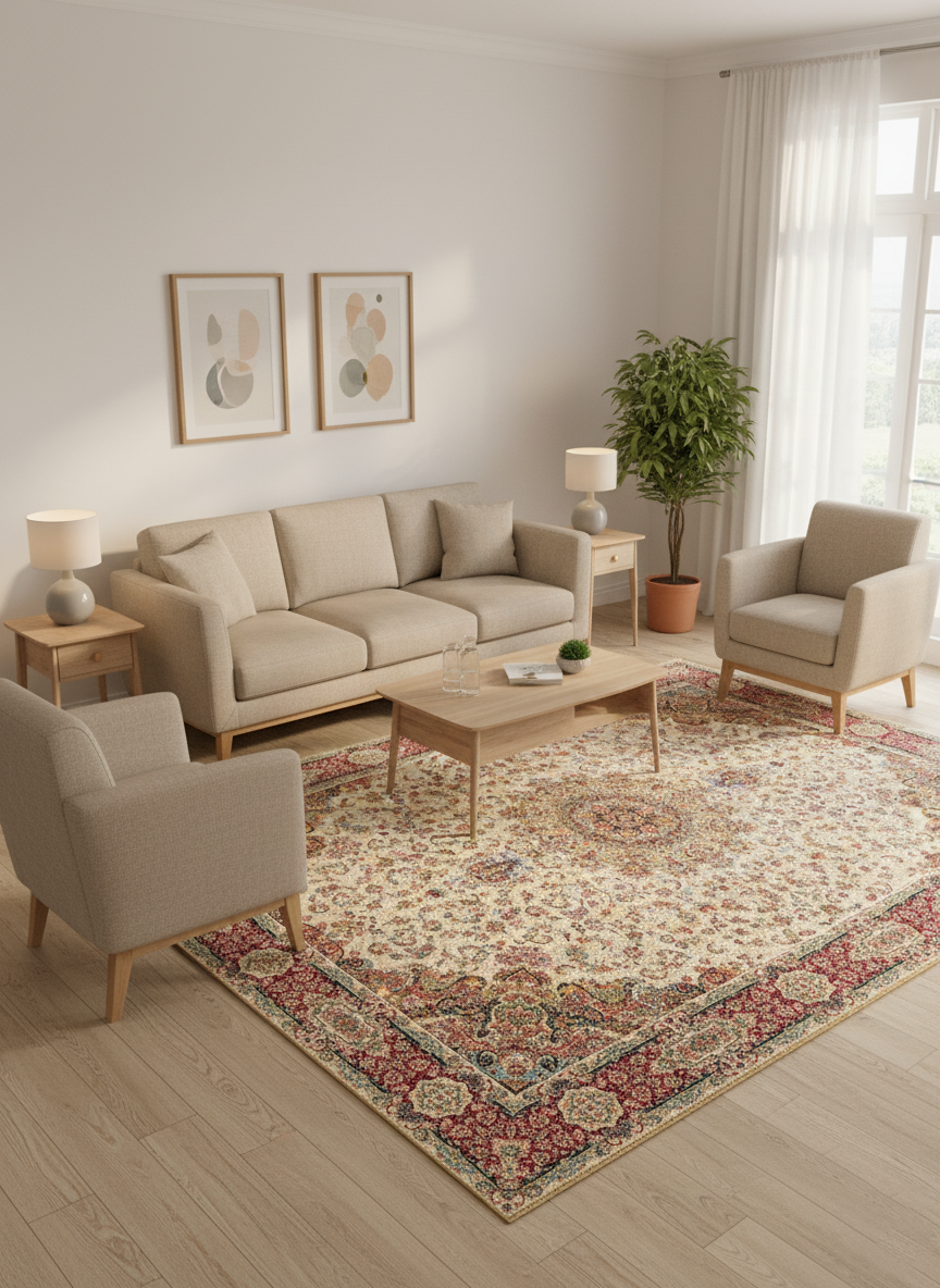 طرح 815082 رنگ کرم حاشیه گلبهی