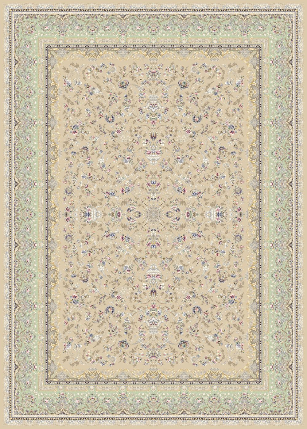 طرح 814008H رنگ کرم