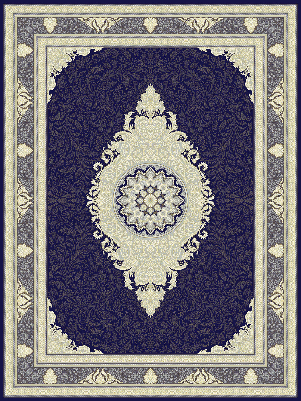 طرح 722255 رنگ سرمه اي