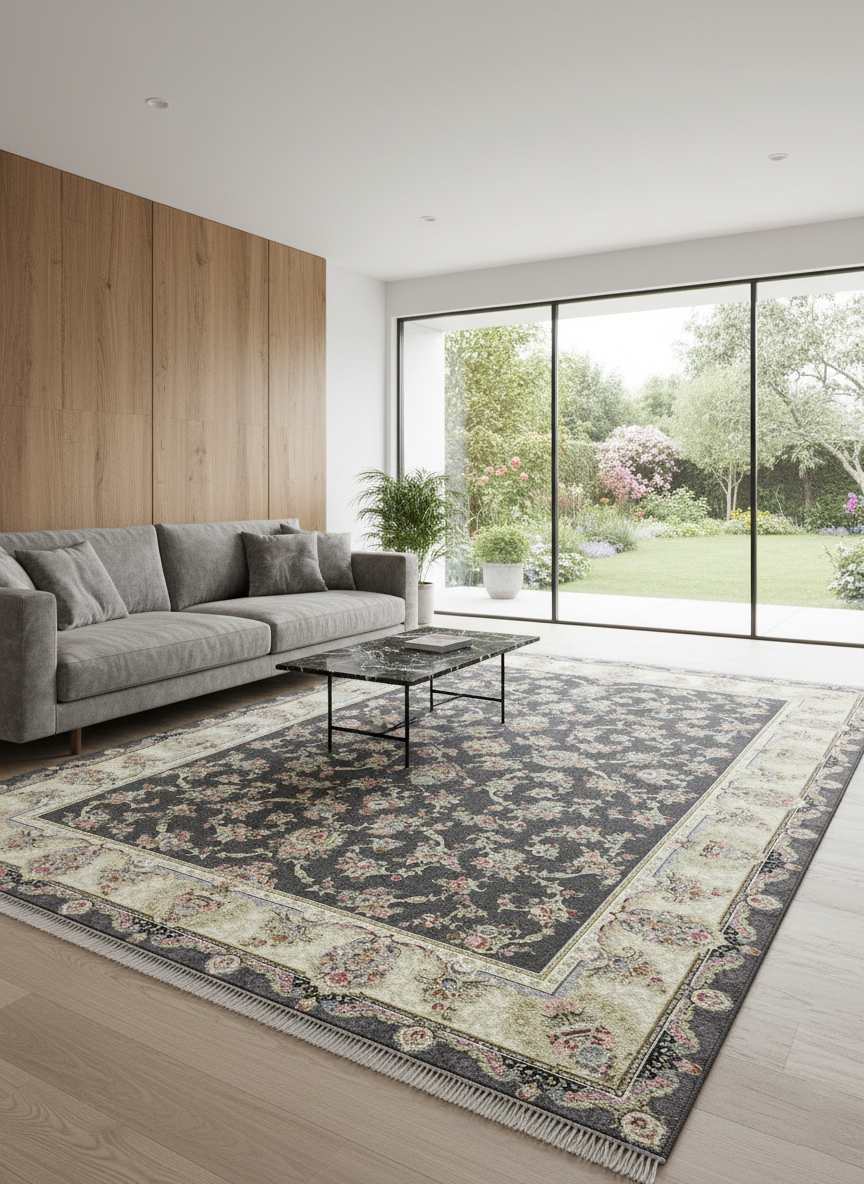 Acrylic carpet - 1200 Reed-Weft density 3600-High&Low Pile