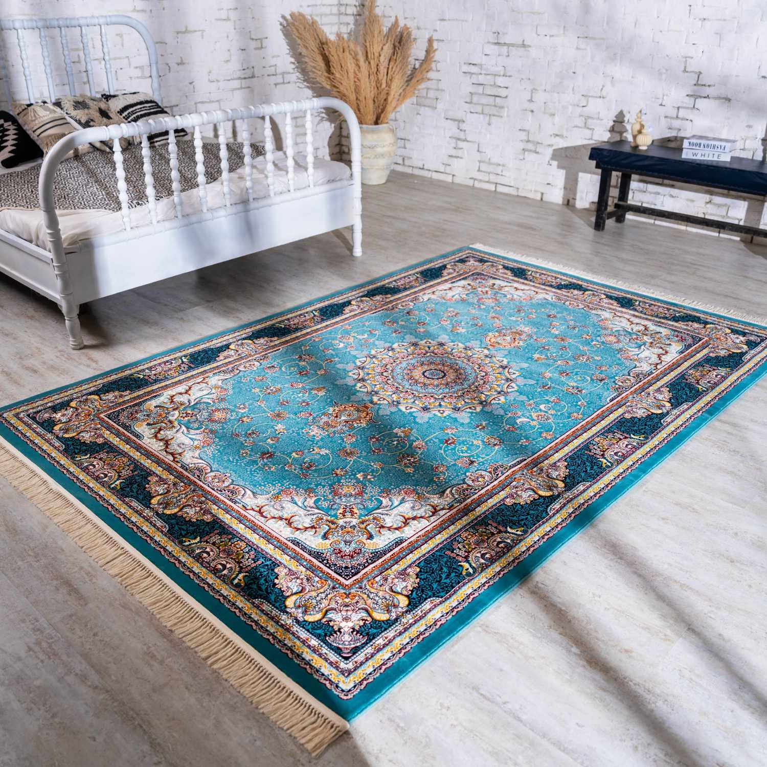 فرش اکریلیک- 1200 شانه- 8 رنگ -تراکم 3600